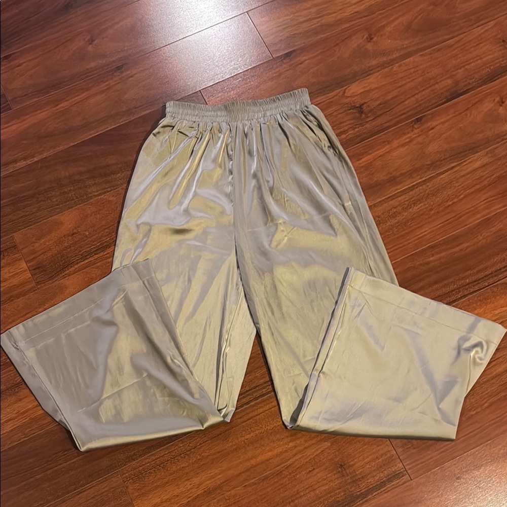 Mable Metallic Silver Pants